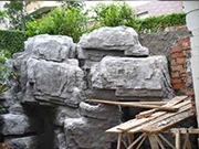 人工塑石假山的制作架构